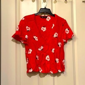 Zara Women’s Floral Blouse